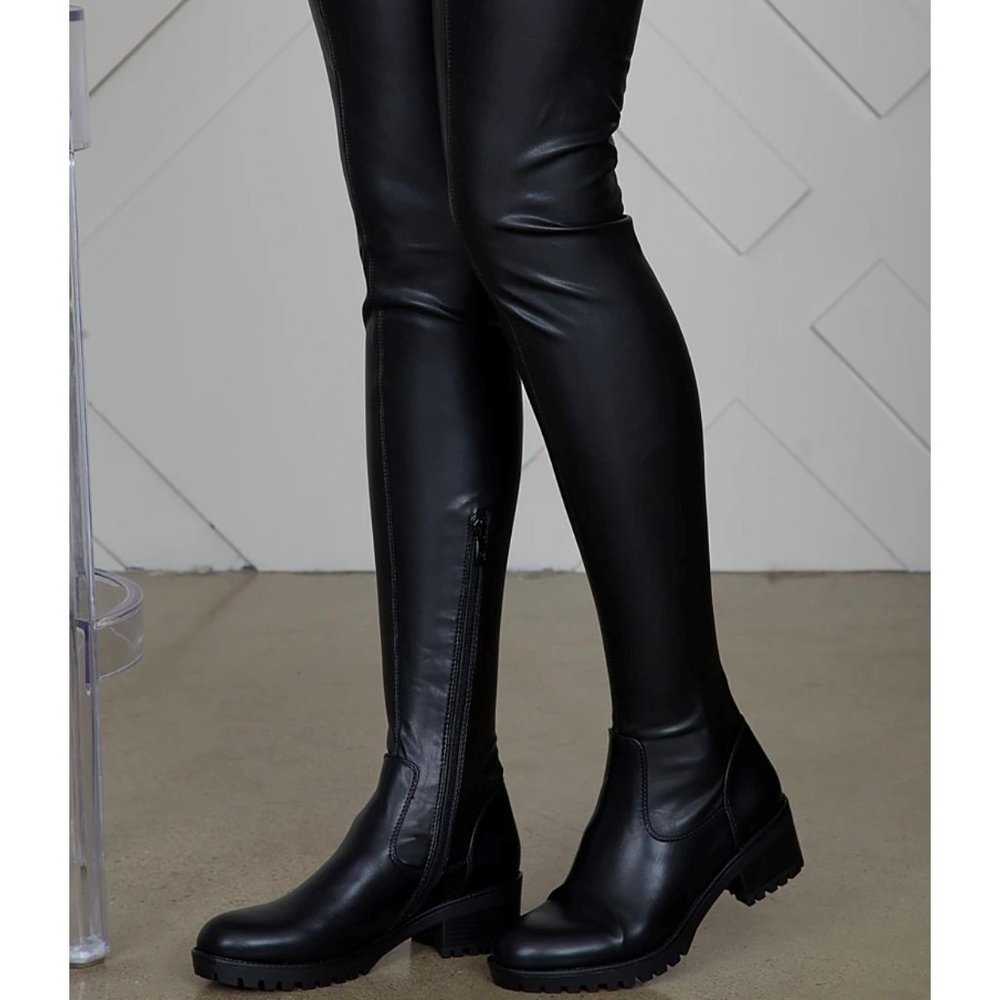 Over the knee Boots (Surgical Trim) Flat boots
